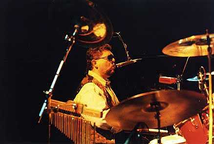 Andy Morales of the Joe Sharino Band on drums